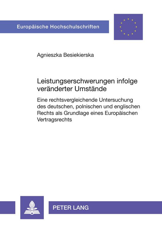 Produktbild: Leistungserschwerungen infolge ver&auml;nderter Umst&auml;nde