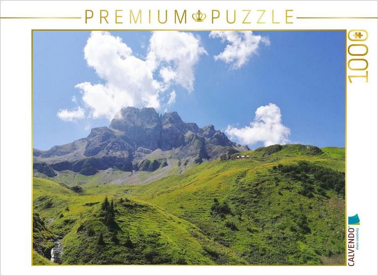 Produktbild: CALVENDO Puzzle Aufstieg zur Kemptner H&uuml;tte | 1000 Teile Lege-Gr&ouml;&szlig;e 64x48cm Foto-Puzzle f&uuml;r gl&uuml;ckliche Stunden
