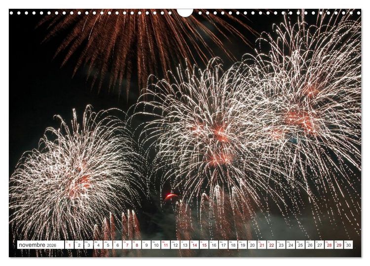 Produktbild: Feux d'Artifice - Miracles dans le ciel (Calendrier mural 2026 DIN A3 vertical), CALVENDO calendrier mensuel