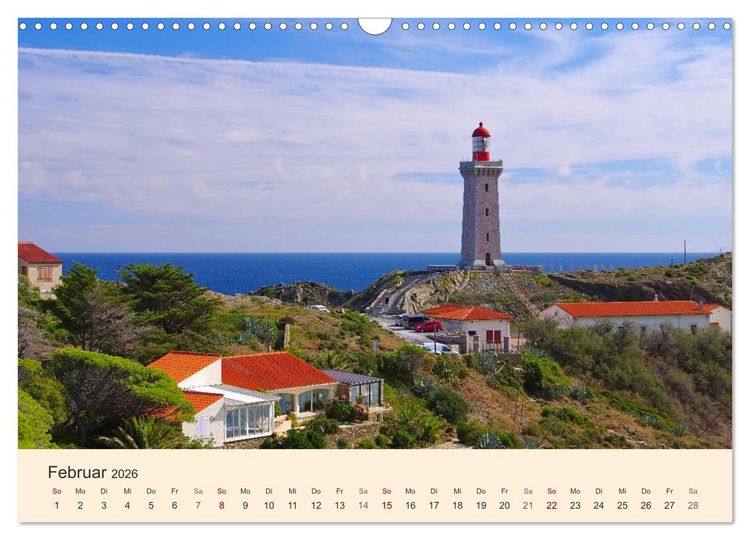 Produktbild: Cote Vermeille - Wo die Pyren&auml;en das Meer k&uuml;ssen (Wandkalender 2026 DIN A3 quer), CALVENDO Monatskalender