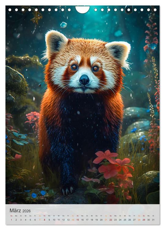 Produktbild: Lustige rote Panda (Wandkalender 2026 DIN A4 hoch), CALVENDO Monatskalender