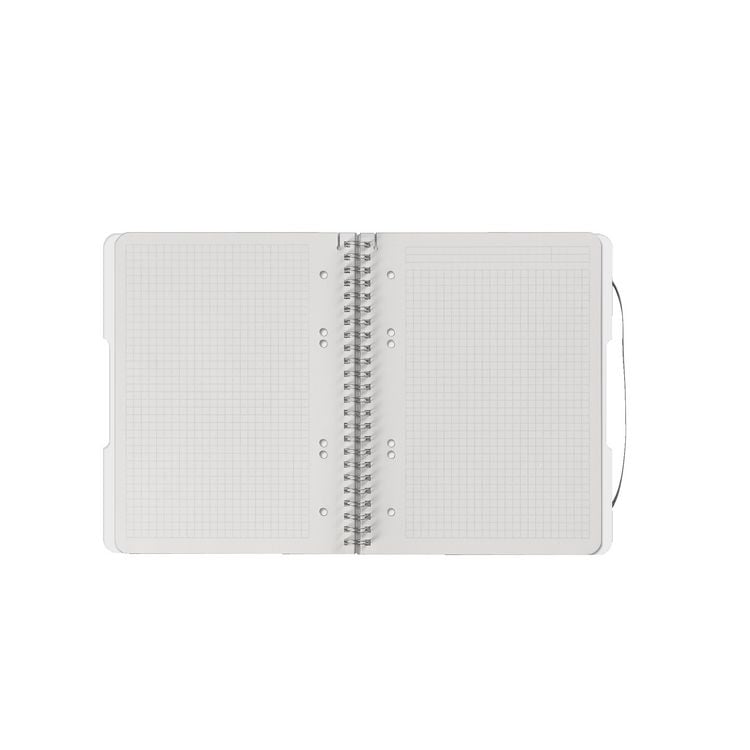 Produktbild: Herlitz Spiralblock A5 to go 80 Blatt kariert transparent