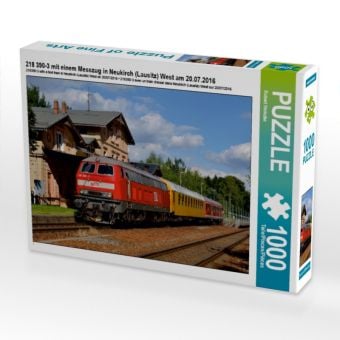 Produktbild: CALVENDO Puzzle 218 390-3 mit einem Messzug in Neukirch (Lausitz) West am 20.07.2016 1000 Teile Puzzle quer | 1000 Teile Lege-Gr&ouml;&szlig;e 64 &times; 48 cm Foto-Puzzle f&uuml;r gl&uuml;ckliche Stunden