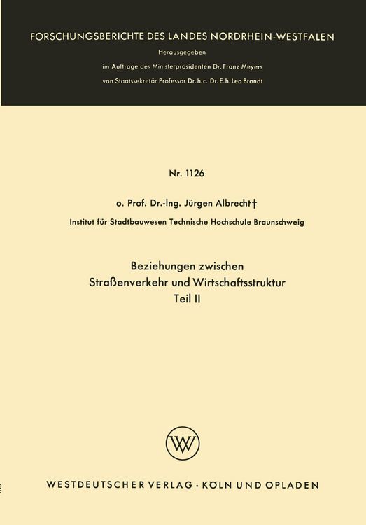 Produktbild: Beziehungen zwischen Stra&szlig;enverkehr und Wirtschaftsstruktur