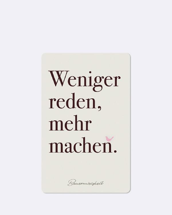Produktbild: Lunacard Postkarte *Weniger reden