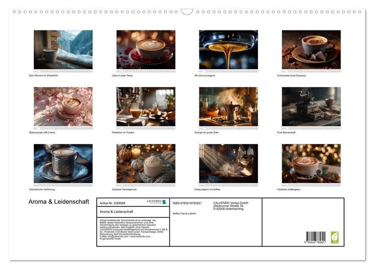 Produktbild: Aroma & Leidenschaft (Wandkalender 2027 DIN A2 quer), CALVENDO Monatskalender