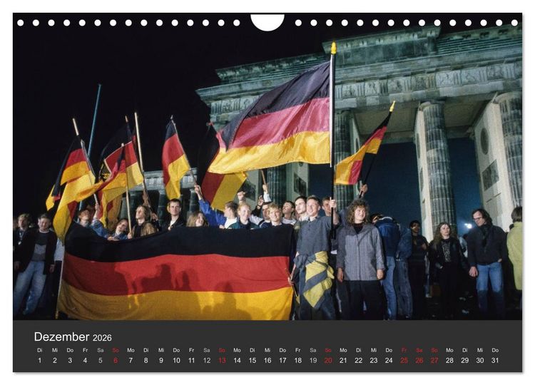 Produktbild: Berlin - der Fall der Mauer (Wandkalender 2026 DIN A4 quer), CALVENDO Monatskalender