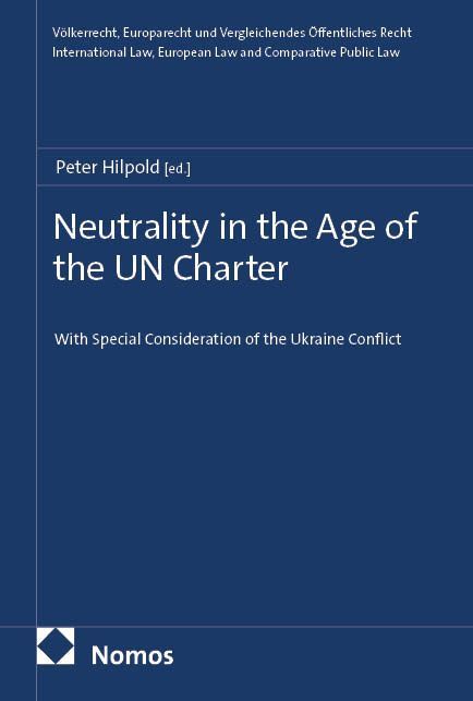Produktbild: Neutrality in the Age of the UN Charter