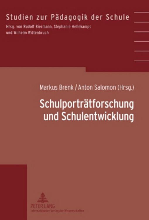 Produktbild: Schulportr&auml;tforschung und Schulentwicklung
