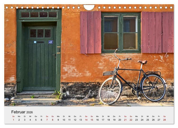 Produktbild: D&auml;nemark - Land, K&uuml;sten, St&auml;dte (Wandkalender 2026 DIN A4 quer), CALVENDO Monatskalender