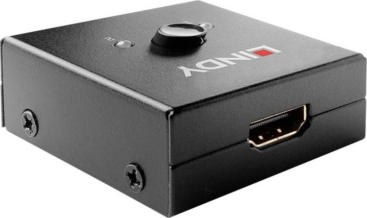 Produktbild: LINDY 2 Port HDMI 18G Bidirektionaler Switch 2 Port HDMI-Switch 3840 x 2160 Pixel