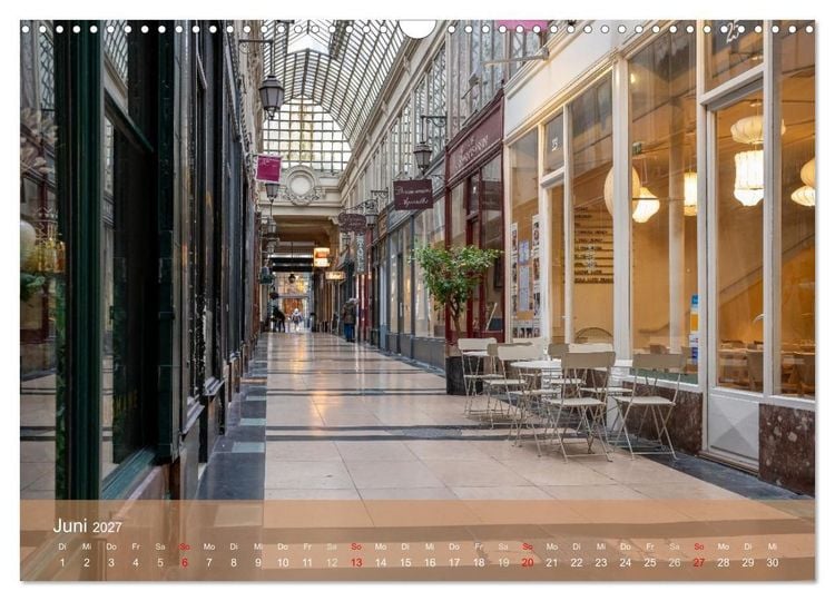 Produktbild: Verborgene Passagen von Paris (Wandkalender 2027 DIN A3 quer), CALVENDO Monatskalender