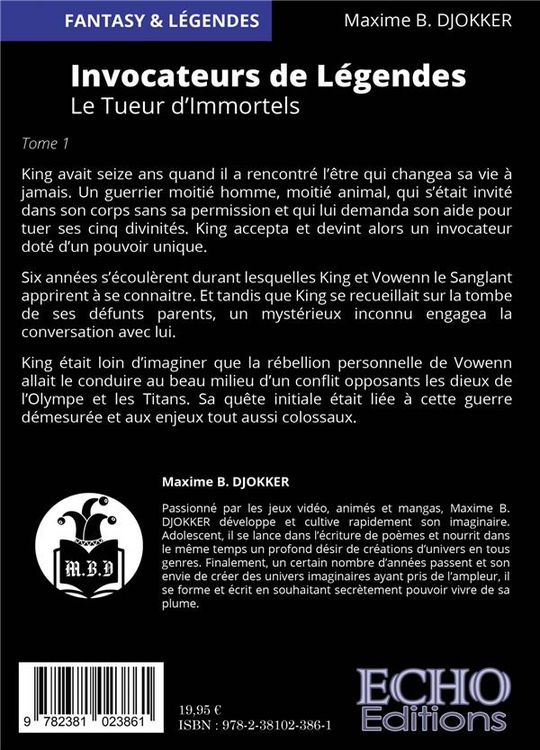 Produktbild: Invocateurs de legendes le tueur