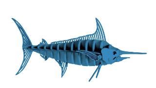 Produktbild: 3D Papiermodell. Schwertfisch