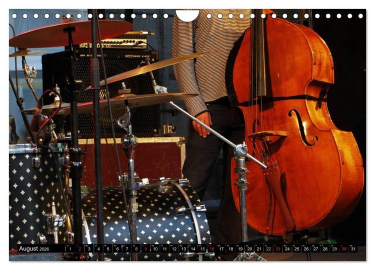 Produktbild: Klangbilder des Jazz (Wandkalender 2026 DIN A4 quer), CALVENDO Monatskalender