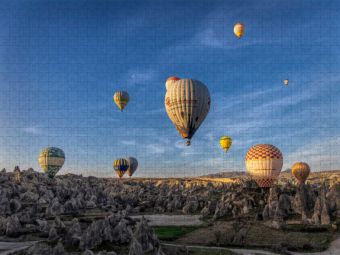 Produktbild: CALVENDO Puzzle Fahrt &uuml;ber Kappadokien | 1000 Teile Lege-Gr&ouml;&szlig;e 64x48cm Foto-Puzzle f&uuml;r gl&uuml;ckliche Stunden