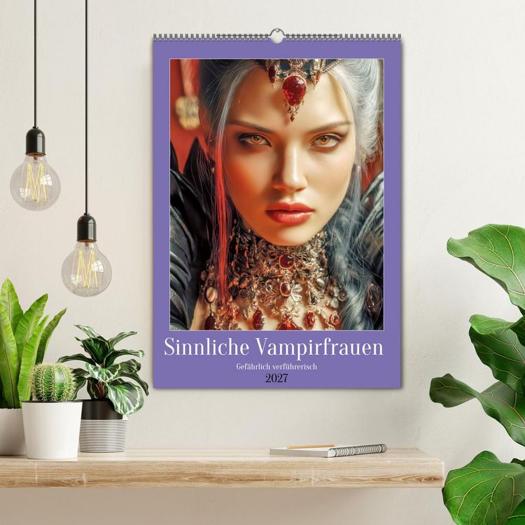 Produktbild: Sinnliche Vampirfrauen - Gef&auml;hrlich verf&uuml;hrerisch (Wandkalender 2027 DIN A2 hoch), CALVENDO Monatskalender