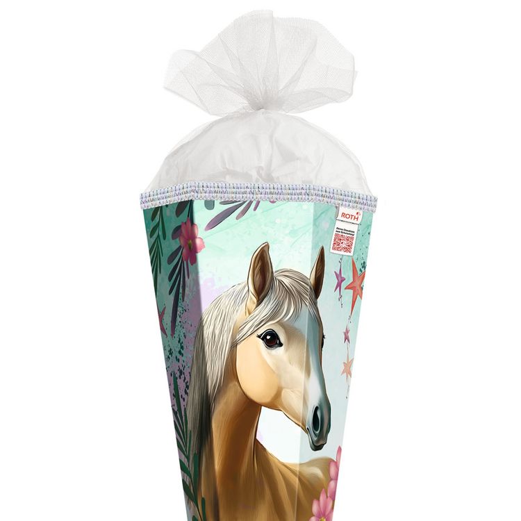 Produktbild: Motivschult&uuml;te 85 cm, Pferd Bella, Glitzerborte