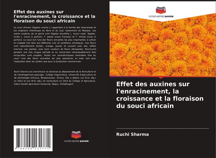 Produktbild: Effet des auxines sur l'enracinement, la croissance et la floraison du souci africain