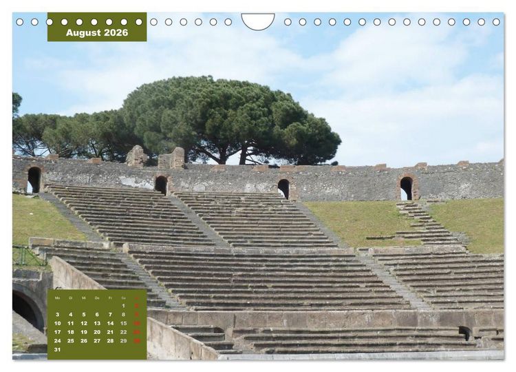 Produktbild: Pompeji-Kalender (Wandkalender 2026 DIN A4 quer), CALVENDO Monatskalender