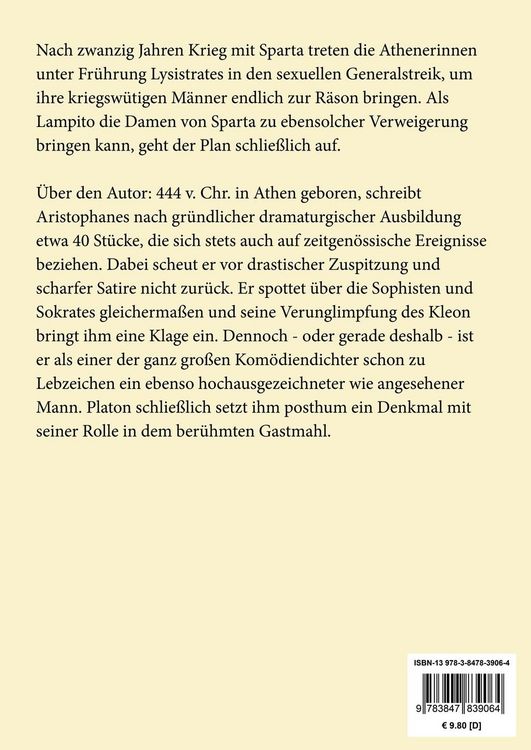 Produktbild: Lysistrate (Gro&szlig;druck)