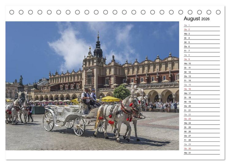 Produktbild: Polen &ndash; Zeit f&uuml;r Entdeckungen (Tischkalender 2026 DIN A5 quer), CALVENDO Monatskalender