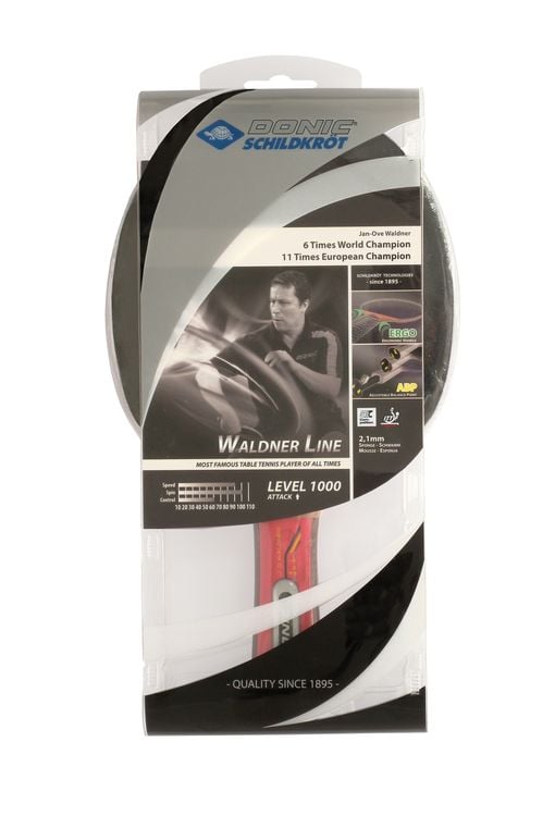 Produktbild: WALDNER 1000 Attack Tischtennis Schl&auml;ger, ABP-Griff