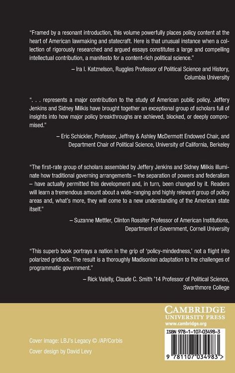 Produktbild: The Politics of Major Policy Reform in Postwar America