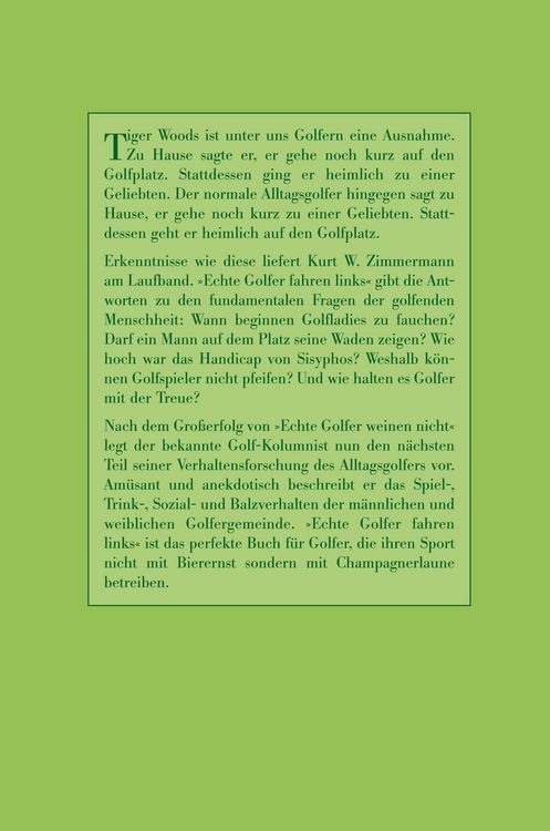 Produktbild: Echte Golfer fahren links