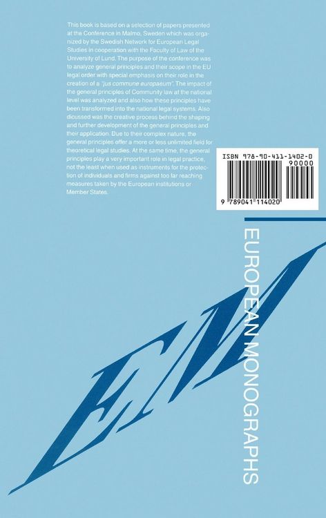 Produktbild: General Principles of European Community Law