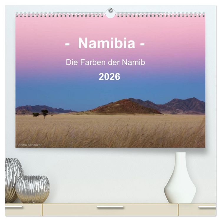 Produktbild: Namibia - Die Farben der Namib (hochwertiger Premium Wandkalender 2026 DIN A2 quer), Kunstdruck in Hochglanz