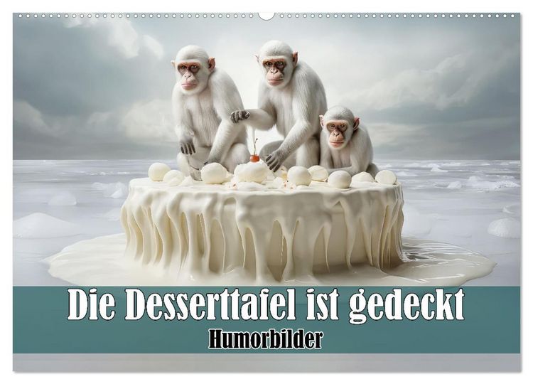 Produktbild: Die Desserttafel ist gedeckt - Humorbilder (Wandkalender 2026 DIN A2 quer), CALVENDO Monatskalender