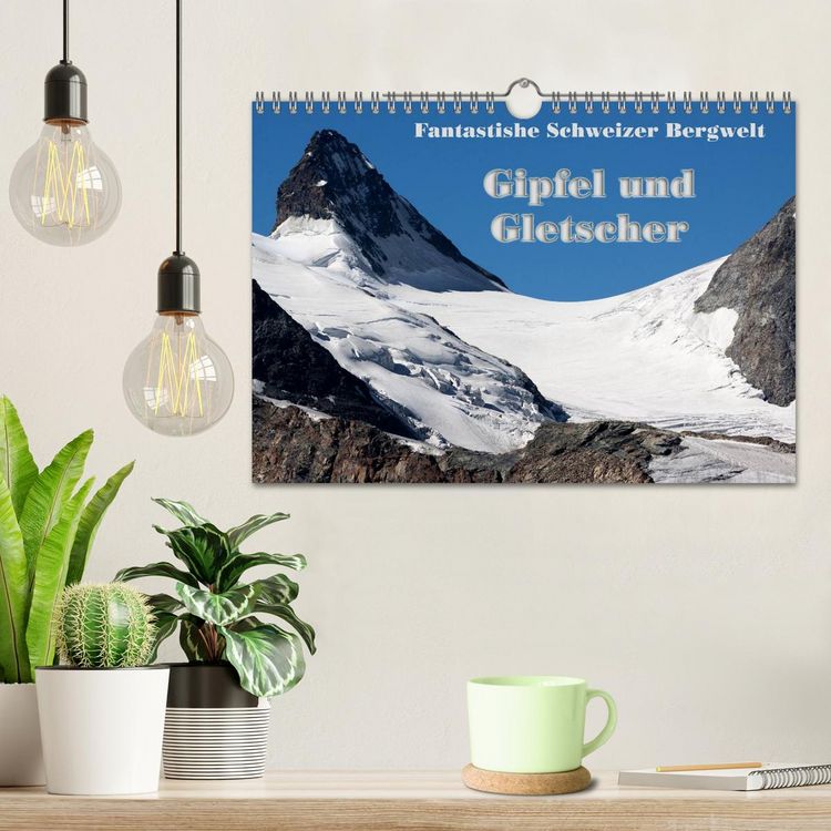 Produktbild: Fantastische Schweizer Bergwelt - Gipfel und Gletscher (Wandkalender 2026 DIN A4 quer), CALVENDO Monatskalender