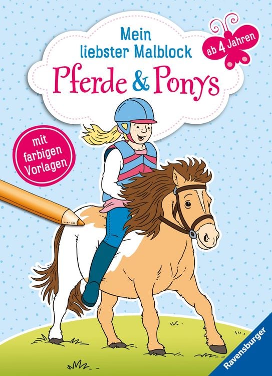 Produktbild: Mein liebster Malblock ab 4 Jahren: Pferde & Ponys