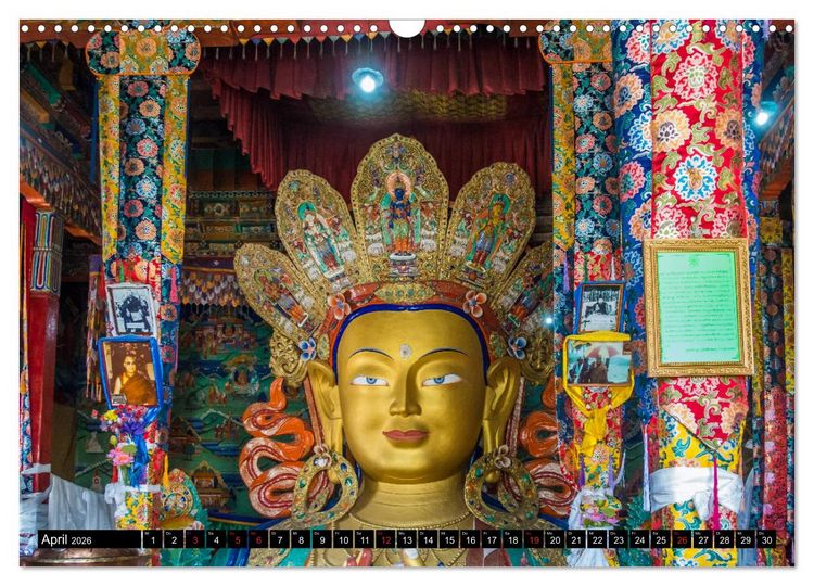 Produktbild: Ladakh - Buddhistische Kl&ouml;ster (Wandkalender 2026 DIN A3 quer), CALVENDO Monatskalender