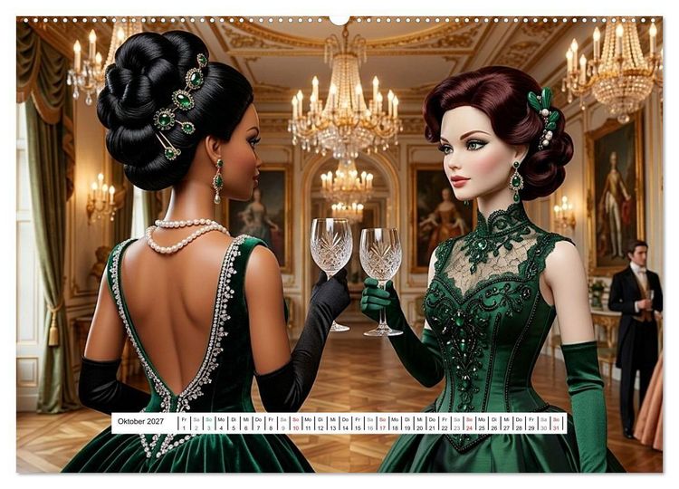 Produktbild: Fabulous Dolls &ndash; Belle &Eacute;poque (Wandkalender 2027 DIN A2 quer), CALVENDO Monatskalender