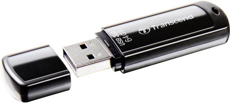 Produktbild: Transcend JetFlash&reg; 700 USB-Stick 64 GB Schwarz TS64GJF700 USB-A (USB 3.2 Gen 1)