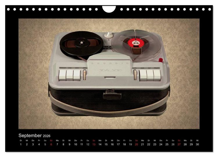 Produktbild: Dampfradios - Antike Radios mit Charme und Patina (Wandkalender 2026 DIN A4 quer), CALVENDO Monatskalender