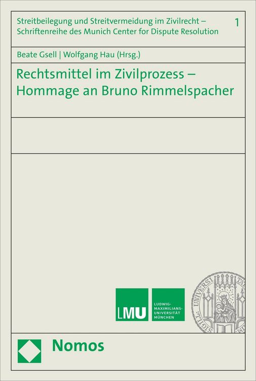 Produktbild: Rechtsmittel im Zivilprozess - Hommage an Bruno Rimmelspacher