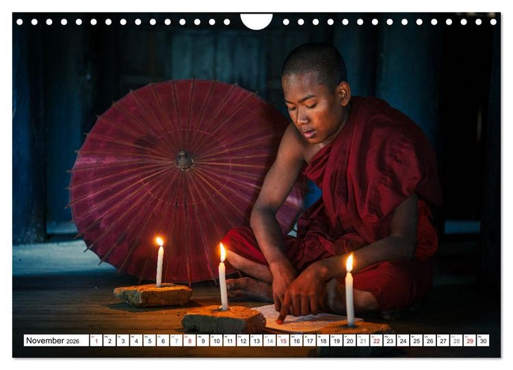 Produktbild: WUNDERVOLLES BAGAN (Wandkalender 2026 DIN A4 quer), CALVENDO Monatskalender