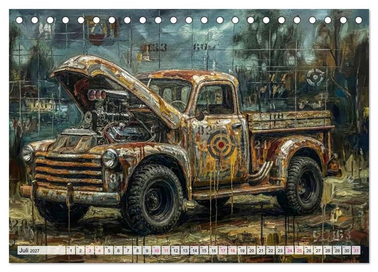 Produktbild: Patina und PS (Tischkalender 2027 DIN A5 quer), CALVENDO Monatskalender