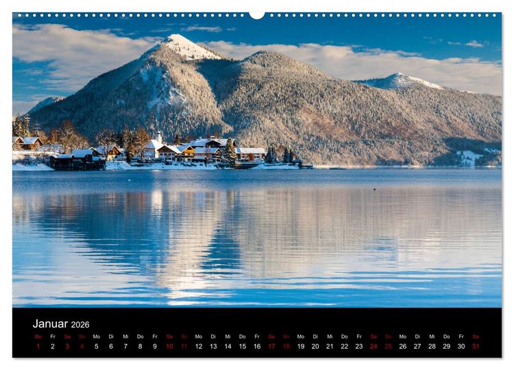 Produktbild: Bayerische Landschaften (hochwertiger Premium Wandkalender 2026 DIN A2 quer), Kunstdruck in Hochglanz