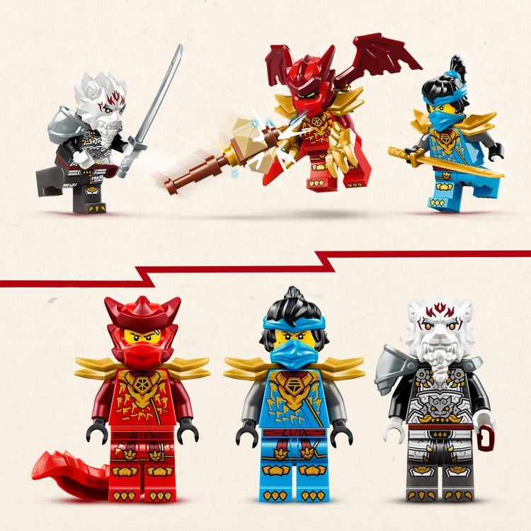 Produktbild: LEGO NINJAGO 71863 Zilvar auf seinem Drachentier Grimtak, Spielzeugmonster mit 3 Minifiguren