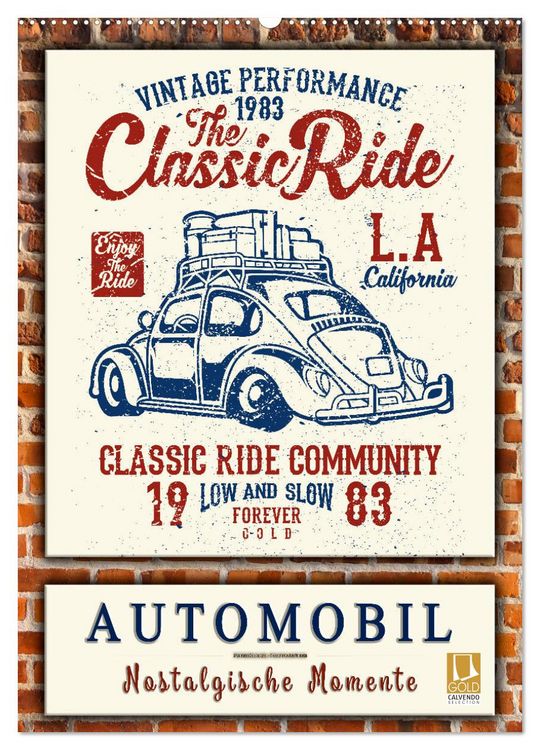 Produktbild: Automobil - nostalgische Momente (Wandkalender 2026 DIN A2 hoch), CALVENDO Monatskalender