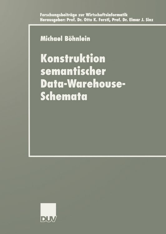 Produktbild: Konstruktion semantischer Data-Warehouse-Schemata