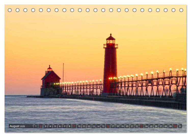 Produktbild: Great Lakes - Die gro&szlig;en Seen (Tischkalender 2026 DIN A5 quer), CALVENDO Monatskalender