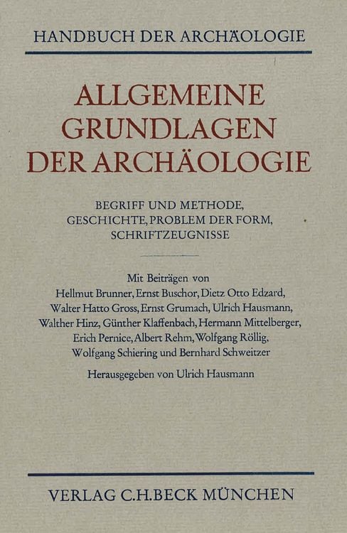 Produktbild: Allgemeine Grundlagen der Arch&auml;ologie