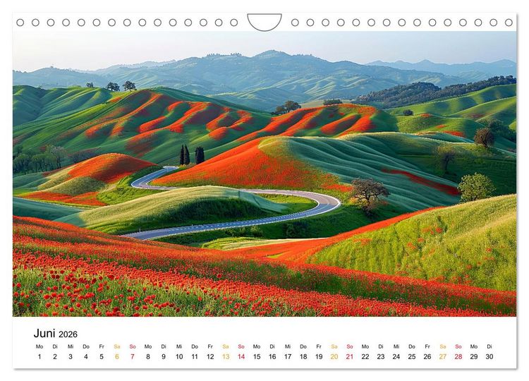Produktbild: Stra&szlig;en und Wege (Wandkalender 2026 DIN A4 quer), CALVENDO Monatskalender