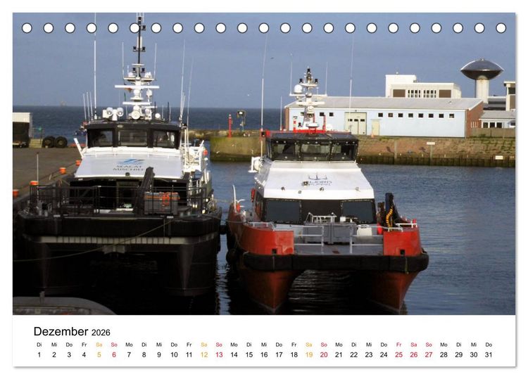 Produktbild: Helgoland Kalender (Tischkalender 2026 DIN A5 quer), CALVENDO Monatskalender