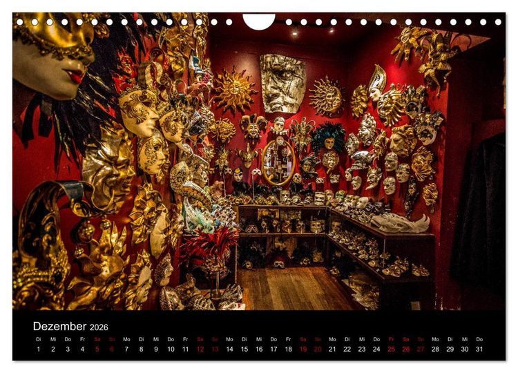 Produktbild: Momenti di Venezia - Venezianische Momente (Wandkalender 2026 DIN A4 quer), CALVENDO Monatskalender